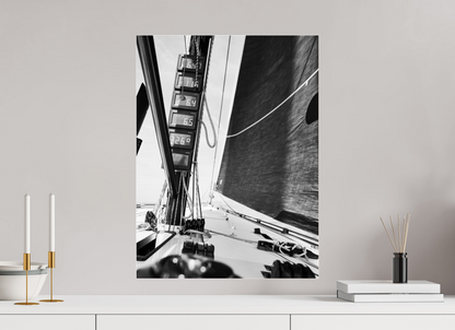 Mood pictures of a racing yacht