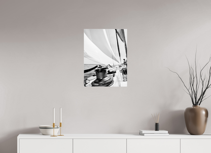 Mood pictures of a racing yacht